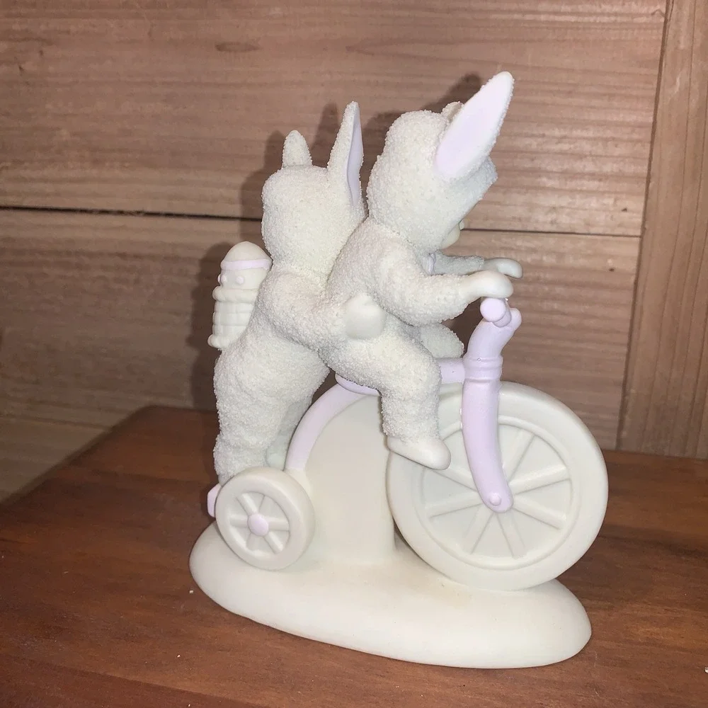 Department 56 Snowbunnies On a Tricycle Built for Two Limited Edition 1997 15696